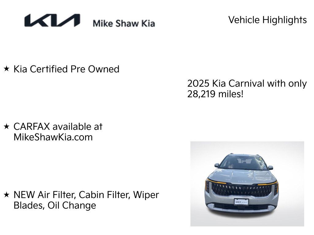 Certified 2025 Kia Carnival EX FWD image 6