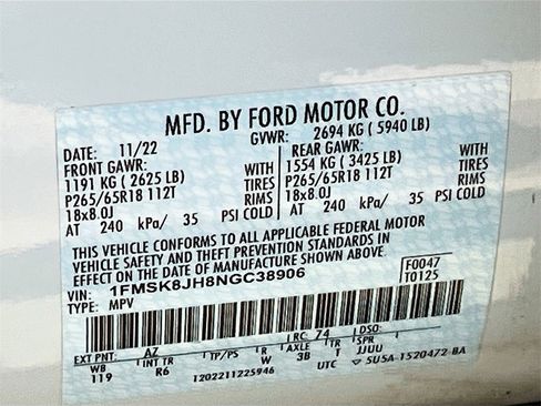 Used 2022 Ford Explorer Timberline image 32