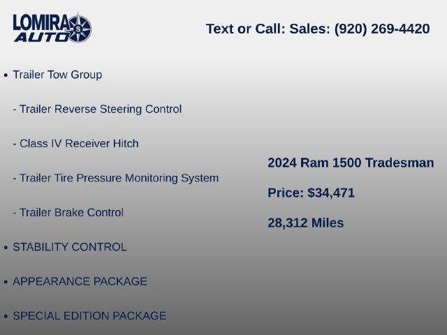 Used 2024 RAM 1500 Tradesman w/ Sport Appearance Package AWD/4WD image 11