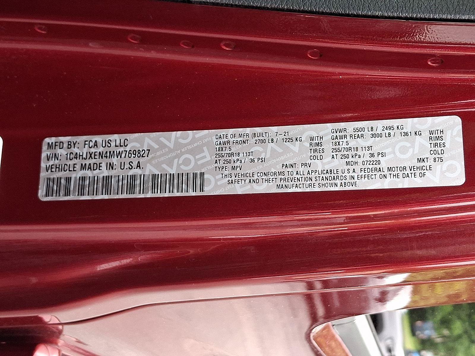 Certified 2021 Jeep Wrangler Unlimited Sahara AWD/4WD image 28