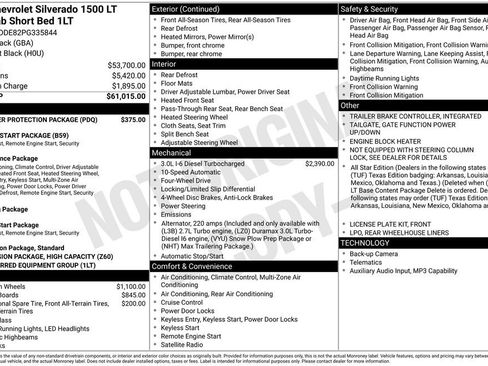 Used 2023 Chevrolet Silverado 1500 LT w/ LPO, Liner Protection Package AWD/4WD image 36