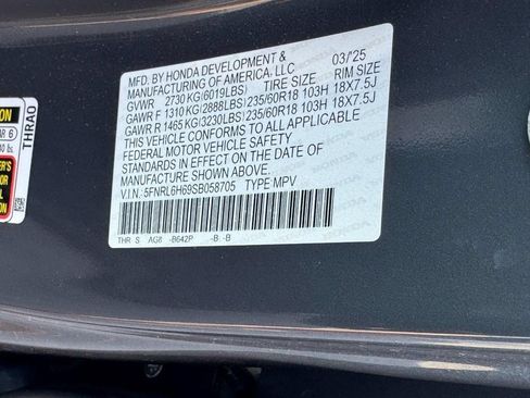 Used 2025 Honda Odyssey EX-L image 30