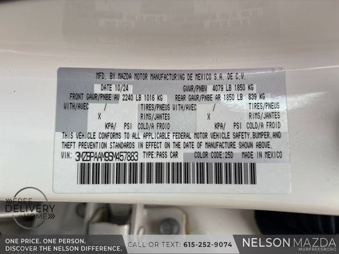 Certified 2025 MAZDA MAZDA3 s FWD image 29