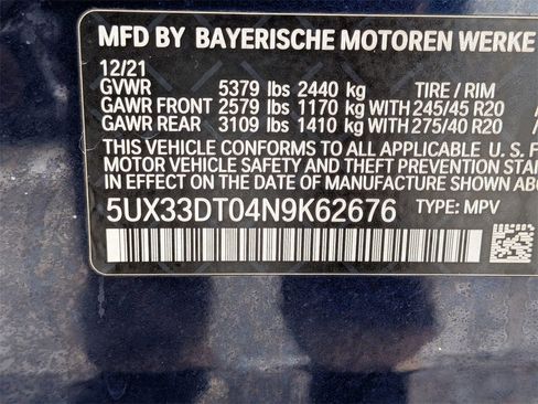 Used 2022 BMW X4 xDrive30i w/ M Sport Package 2 image 33