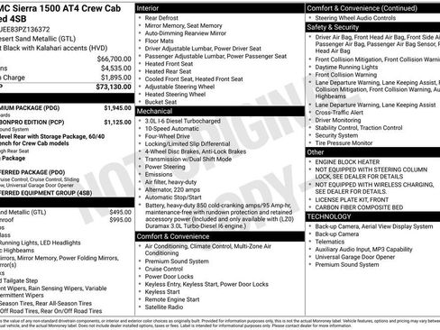 Certified 2023 GMC Sierra 1500 AT4 w/ AT4 Premium Package AWD/4WD image 5