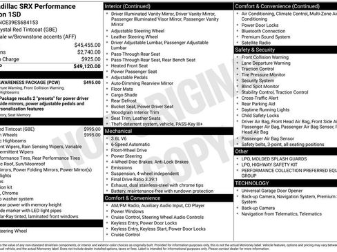 Used 2014 Cadillac SRX Performance w/ Driver Awareness Package image 5