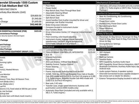 Used 2021 Chevrolet Silverado 1500 Custom w/ LPO, Dark Essentials Package AWD/4WD image 12