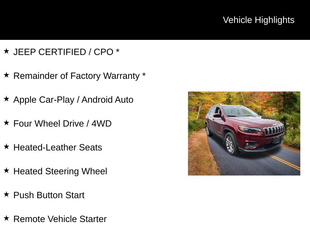 Used 2020 Jeep Cherokee Latitude Plus w/ Cold Weather Group AWD/4WD image 11
