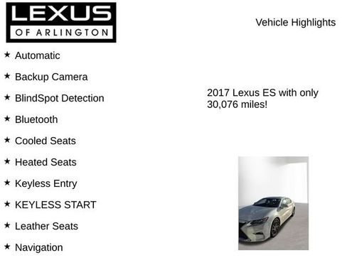 Used 2017 Lexus ES 350 350 image 7