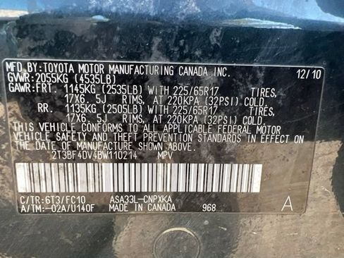 Used 2011 Toyota RAV4 4WD w/ Base L4 Extra Value Pkg image 27