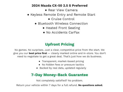 Used 2024 MAZDA CX-50 AWD 2.5 S image 2