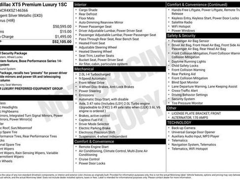 New 2025 Cadillac XT5 Premium Luxury image 16