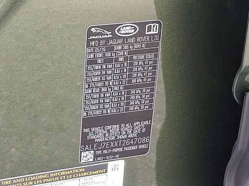 New 2026 Land Rover Defender 110 S AWD/4WD image 18