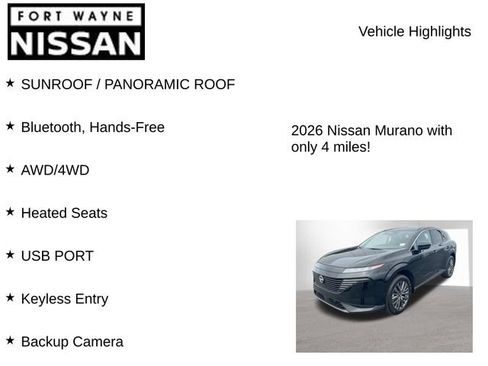 New 2026 Nissan Murano SL AWD/4WD image 8