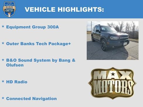 Certified 2025 Ford Bronco Sport Outer Banks w/ Outer Banks Tech Package+ image 6