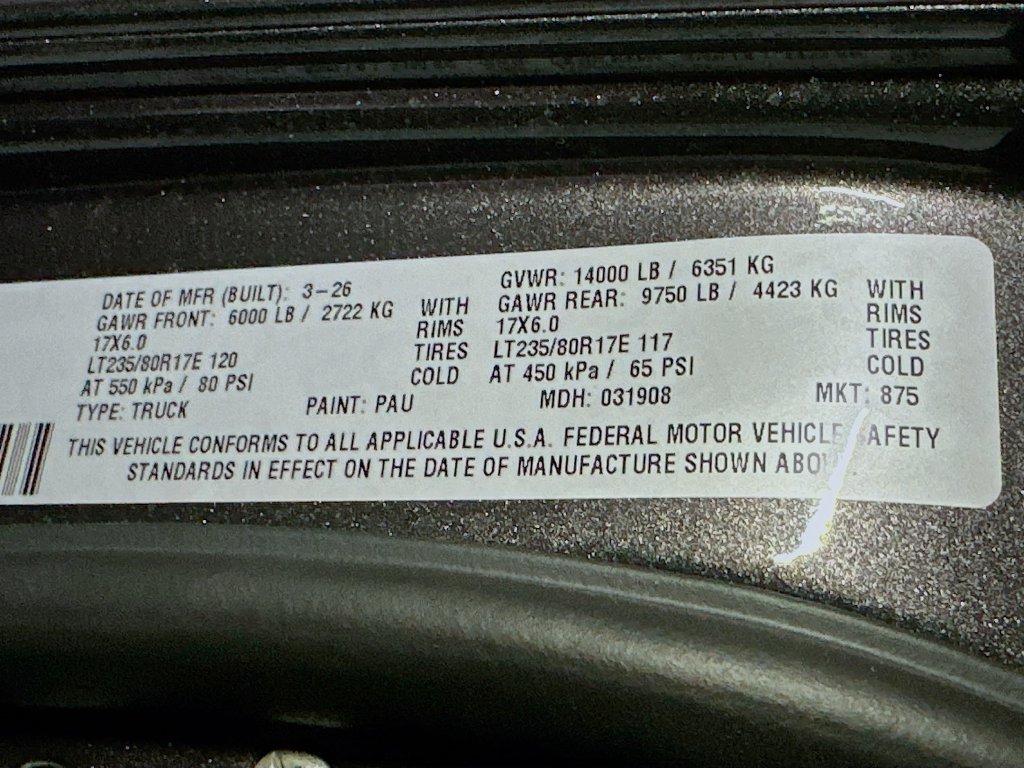 New 2026 RAM 3500 Tradesman AWD/4WD image 25