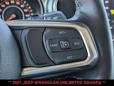 Used 2021 Jeep Wrangler Unlimited Sahara w/ Uconnect 4C Nav & Sound Group image 25
