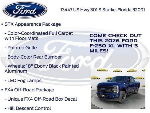New 2026 Ford F250 XL w/ STX Appearance Package AWD/4WD image 15