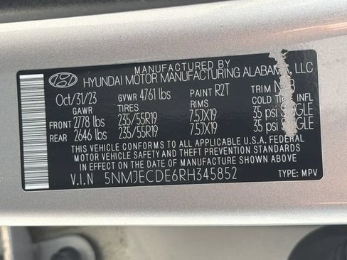 Certified 2024 Hyundai Tucson Limited AWD/4WD image 38
