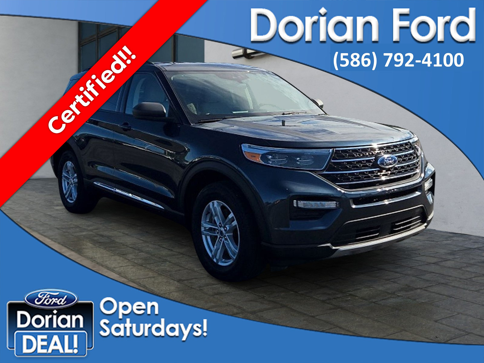 Certified 2023 Ford Explorer XLT w/ Equipment Group 202A AWD/4WD image 1
