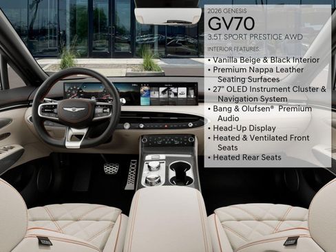 New 2026 Genesis GV70 3.5T Sport Prestige AWD/4WD image 15