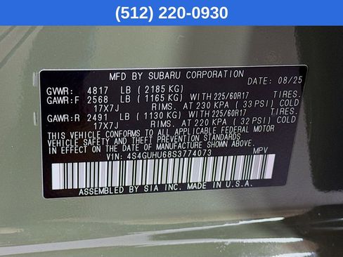 Used 2025 Subaru Crosstrek 2.5i Wilderness w/ Crosstrek Mirror Package image 41