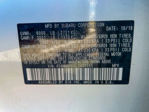 Used 2020 Subaru Ascent Touring AWD/4WD image 66