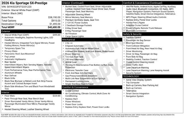 New 2026 Kia Sportage SX AWD/4WD image 29