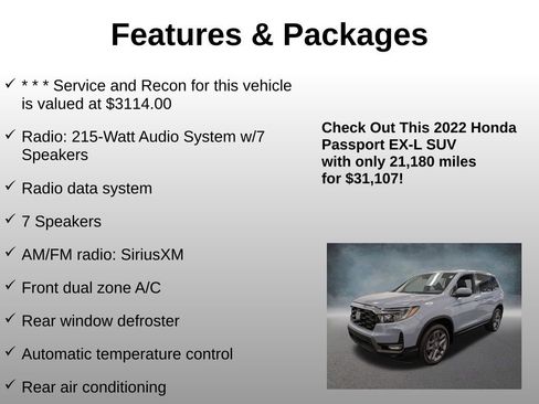 Certified 2022 Honda Passport EX-L image 8