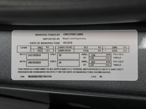 Used 2018 Audi R8 V10 plus AWD/4WD image 64