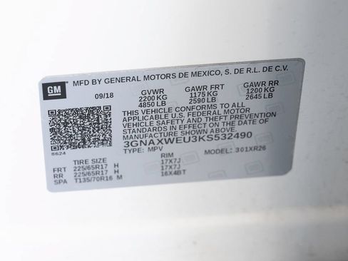 Used 2019 Chevrolet Equinox LT AWD/4WD image 17