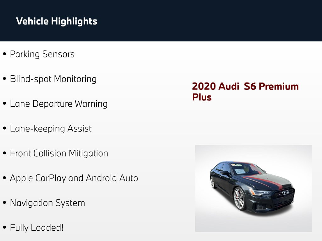 Used 2020 Audi S6 Premium Plus w/ S Sport Package AWD/4WD image 63