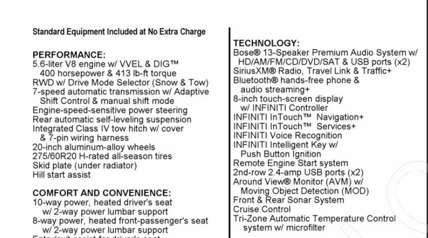 Used 2019 INFINITI QX80 Luxe w/ All-Season Package RWD image 17