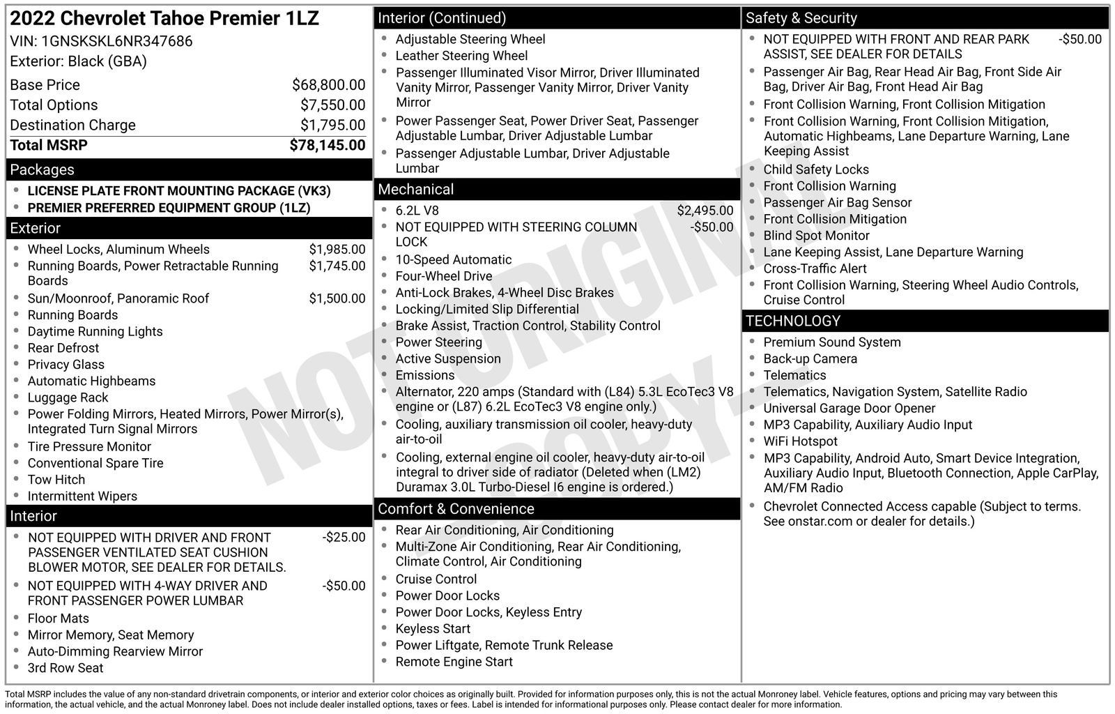 Used 2022 Chevrolet Tahoe Premier AWD/4WD image 3
