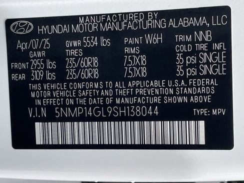 New 2025 Hyundai Santa Fe SE image 32