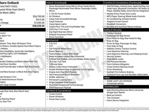 Used 2021 Subaru Outback 2.5i image 6