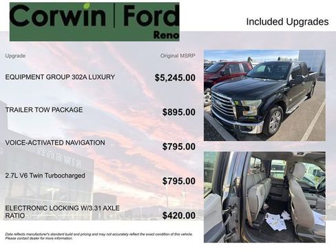 Used 2016 Ford F150 XLT w/ Equipment Group 302A Luxury image 8