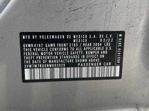 Used 2022 Volkswagen Jetta SE w/ Panoramic Sunroof Package FWD image 14