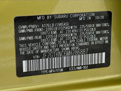 Certified 2021 Subaru Crosstrek 2.5i Limited w/ Moonroof Package 2 image 30