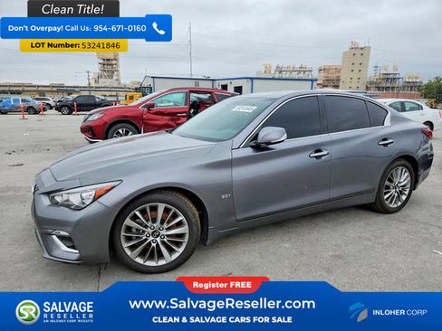 Used 2019 INFINITI Q50 Luxe w/ Essential Package (3.0T Luxe) AWD/4WD image 1