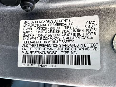 Certified 2021 Honda CR-V EX-L image 33