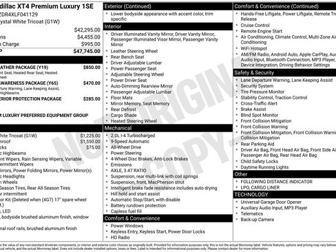 Used 2020 Cadillac XT4 Premium Luxury w/ Cold Weather Package image 23