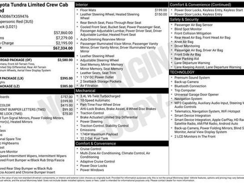 Certified 2026 Toyota Tundra Limited w/ TRD Off-Road Package AWD/4WD image 34