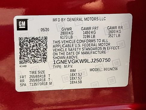 Certified 2020 Chevrolet Traverse LT w/ Driver Confidence II Package AWD/4WD image 27