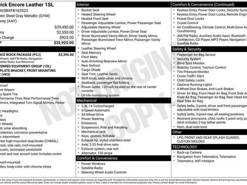 Used 2015 Buick Encore Leather w/ Experience Buick Package image 42