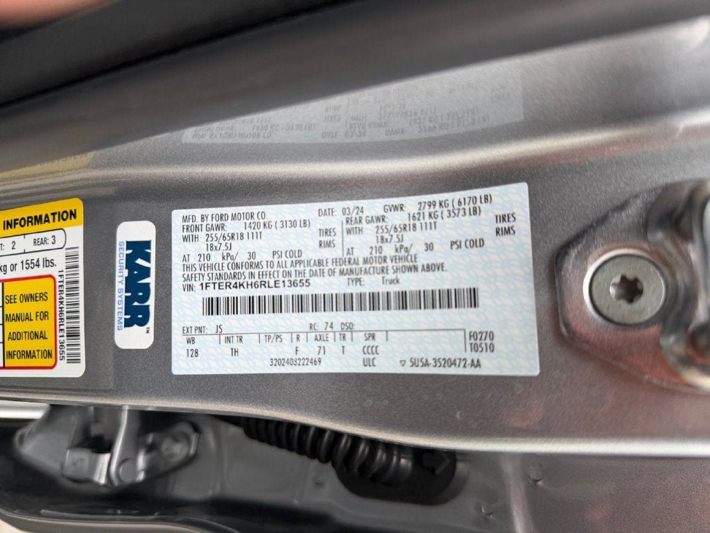 Used 2024 Ford Ranger Lariat w/ Advanced Towing Package AWD/4WD image 37