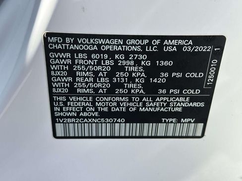 Used 2022 Volkswagen Atlas SEL AWD/4WD image 41