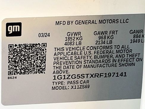 Used 2024 Chevrolet Malibu RS w/ LPO, Floor Liner Package FWD image 27