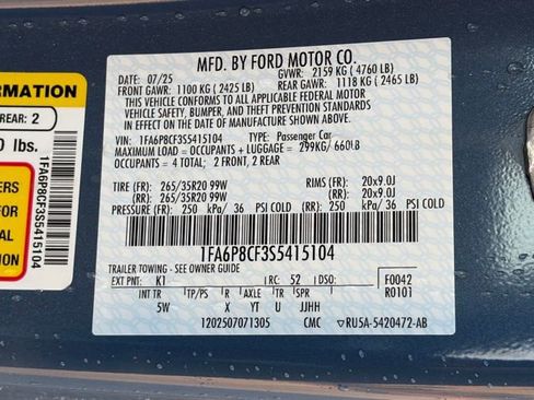 Used 2025 Ford Mustang GT Premium w/ 60th Anniversary Package image 35