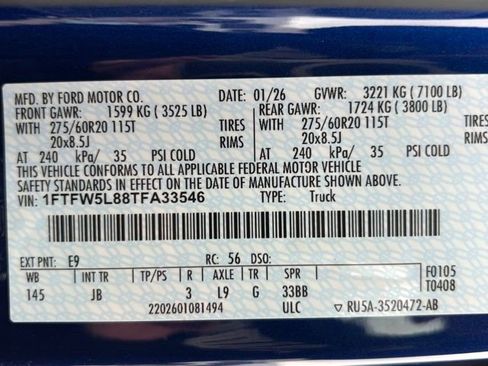 New 2026 Ford F150 Lariat w/ Equipment Group 501A Mid image 27